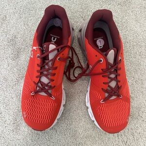 On Cloudflyer Vibrant Red/Orange Sneakers